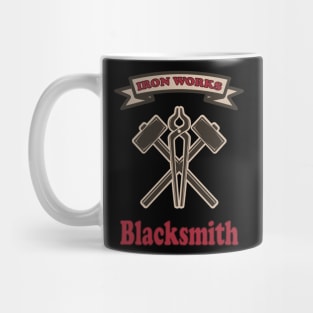 Retro Blacksmith MetalWork Tools Iron works Mug